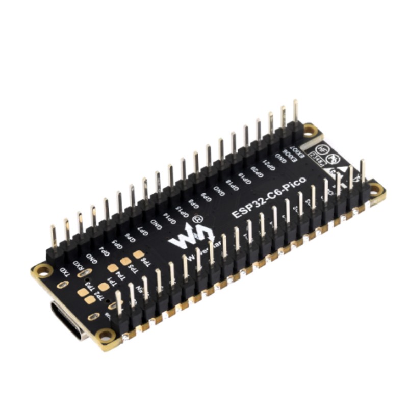 ESP32-C6-Pico-M s pájecími kolíky